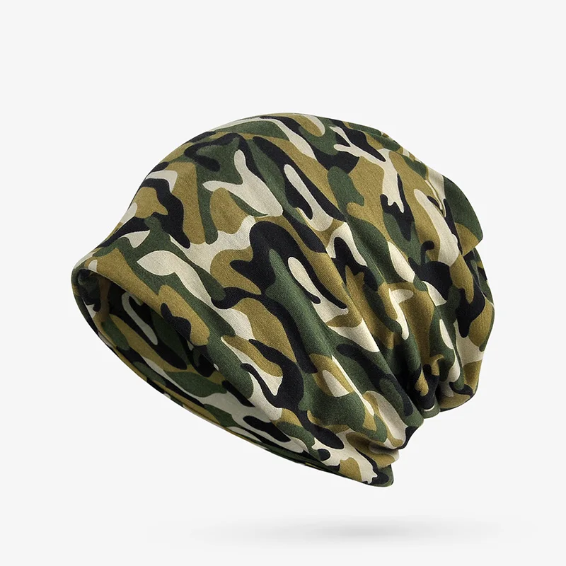 Камуфляжный Стиль Skullies шапочки Для женщин мужчин шарфы хлопка хеджирования