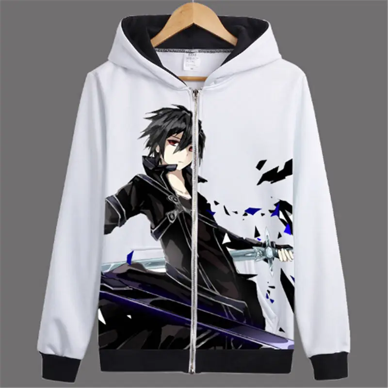 Бесплатная доставка 2017 новинка аниме меч искусство онлайн пальто с капюшоном