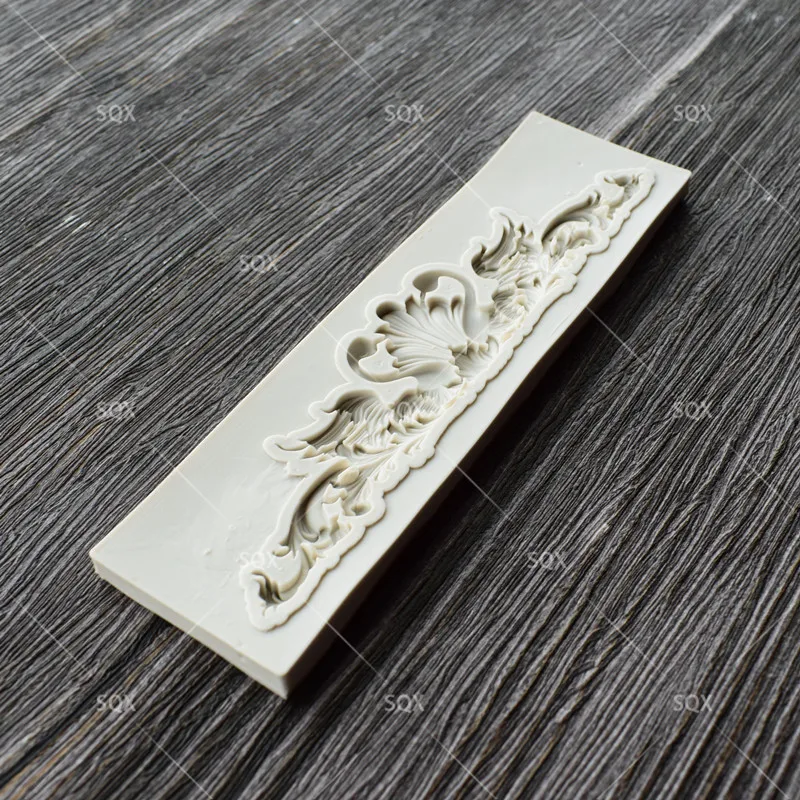 Swan Lace Embossed Mold European Style Decorative Head Peripheral Food Grade Silicone Baking SQ1715 | Дом и сад