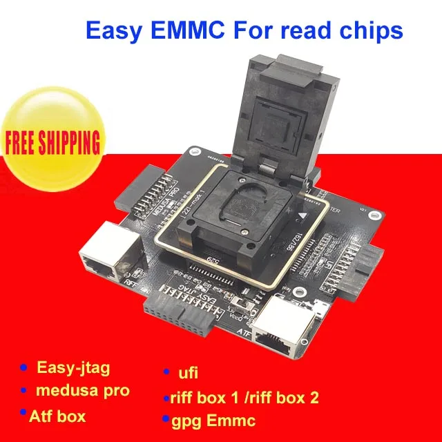 E MATE коробка Emate box Socket 6 в 1 без сварки BGA169E BGA162 BGA221 поддержка EASYJTAG PLUS ATF GPG EMMC box|easyjtag| |