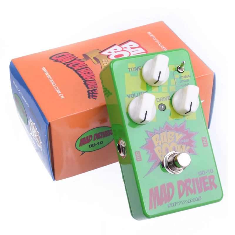 Biyang OD-10 педаль для бас-гитары три модели Mad Drive Overdrive