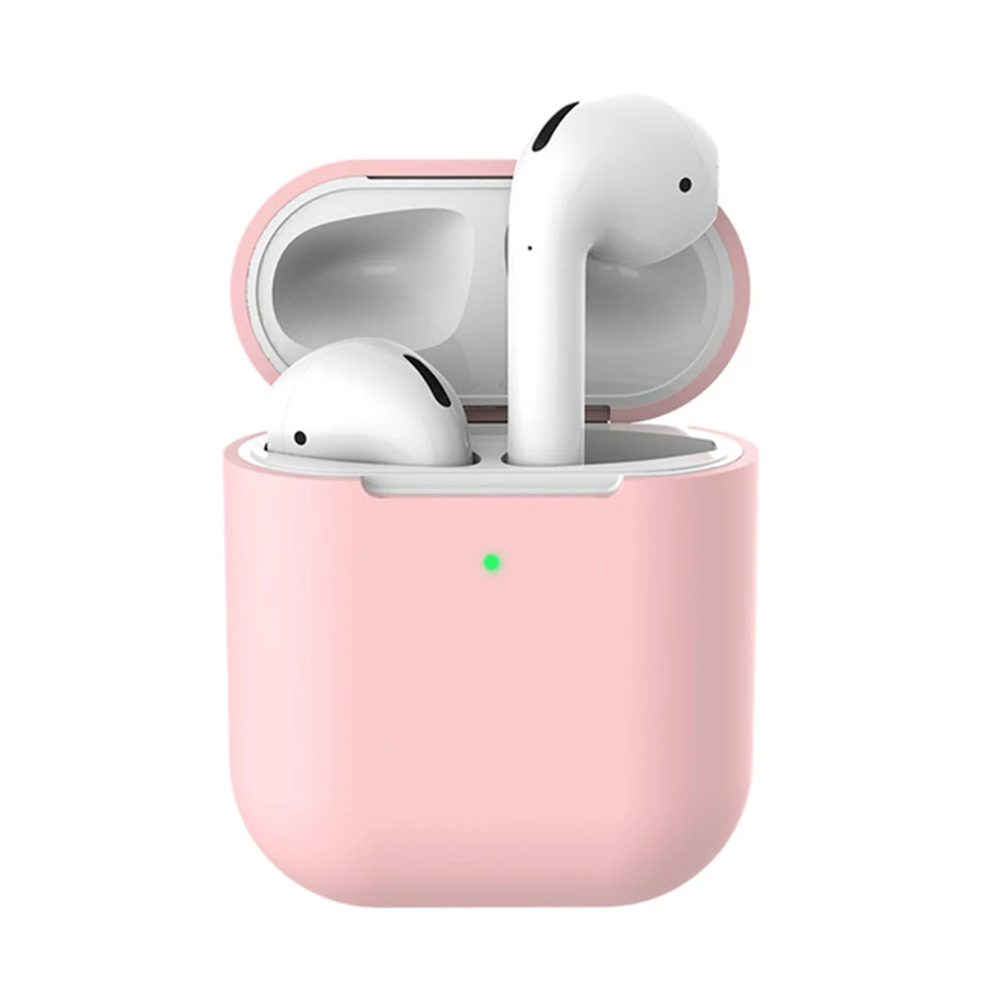 B Силиконовый чехол для AirPods 2 Bluetooth наушники беспроводные наушники для Apple AirPods защитный чехол s Чехол Для Air Pods 2 Airpod2 - Цвет: B