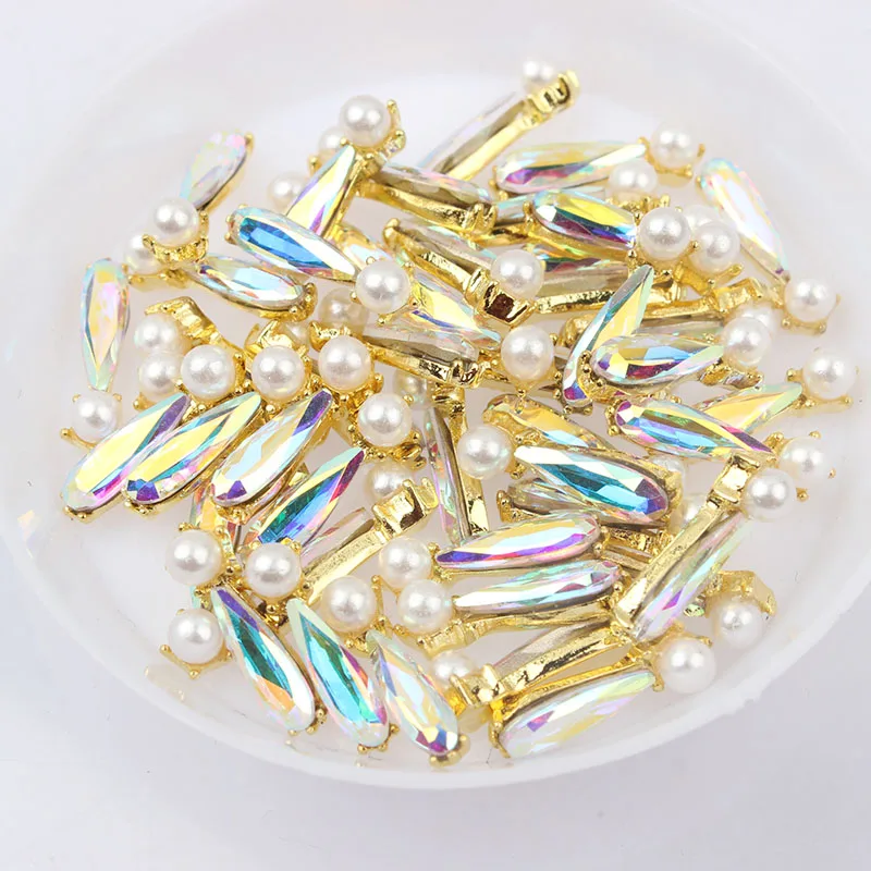 Новый корейский сплав заклепки 3d украшения для дизайна ногтей стразы