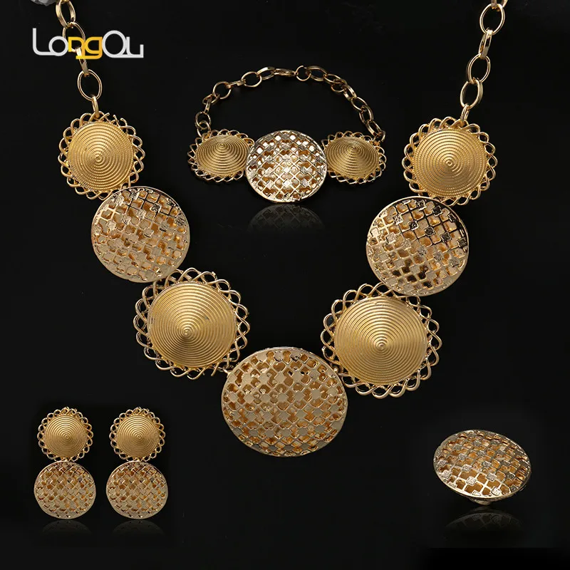 Женский ювелирный комплект из колье и серёг с кристаллами|african beads jewelry set|jewelry sets for