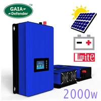 2000w battery discharge power modemppt solar grid tie inverter with limiter sensor dc 45 90v ac 220v 230v 240v pv connected