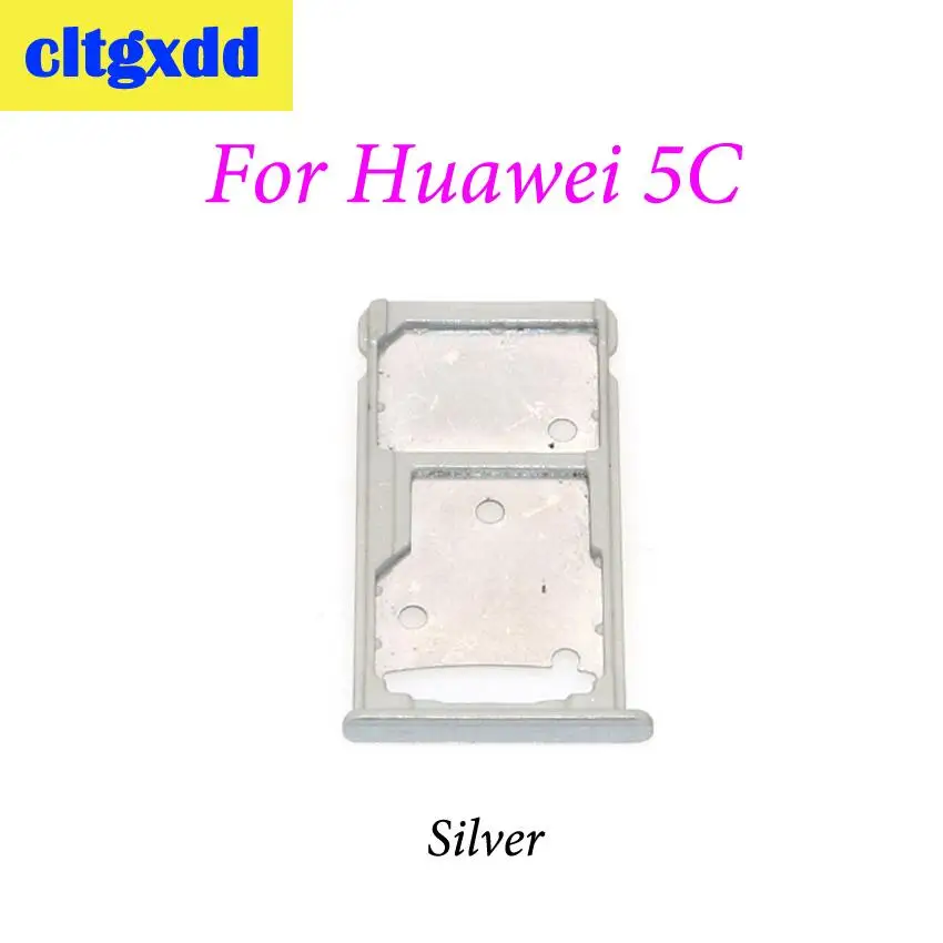 For Huawei 5C Silver Cltgxdd лоток для sim-карт+ Nano SIM& Micro SD для huawei Honor 5C 5X 6X устройство для чтения sim-карт слот Держатель Замена частей - Цвет: For Huawei 5C Silver