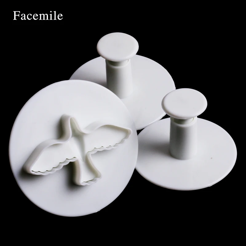 Facemile Pigeon торт украшения резак для тиснения 3 шт форма мини-тортов весенний