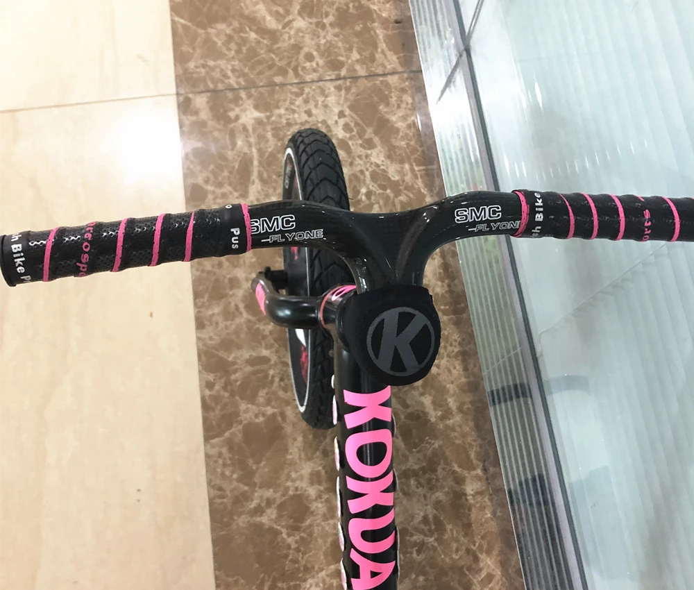 SMC-FLYONE New Carbon Handlebar Integrated with Stem 60mm For Push Kid's Bike 120g Lightweight Balance Bike kokua/puky