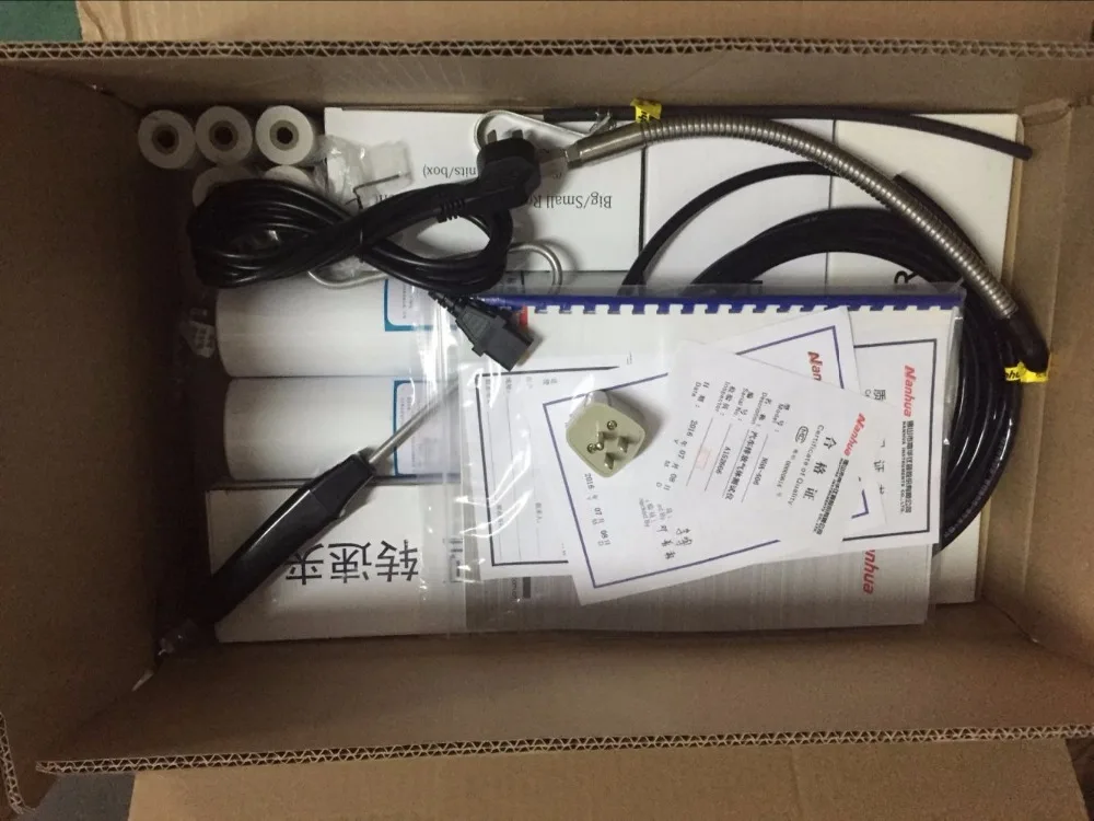 Автомобильный анализатор выхлопных газов micro printer (4 GAS Portable) HC CO CO2 O2 NHA406EN