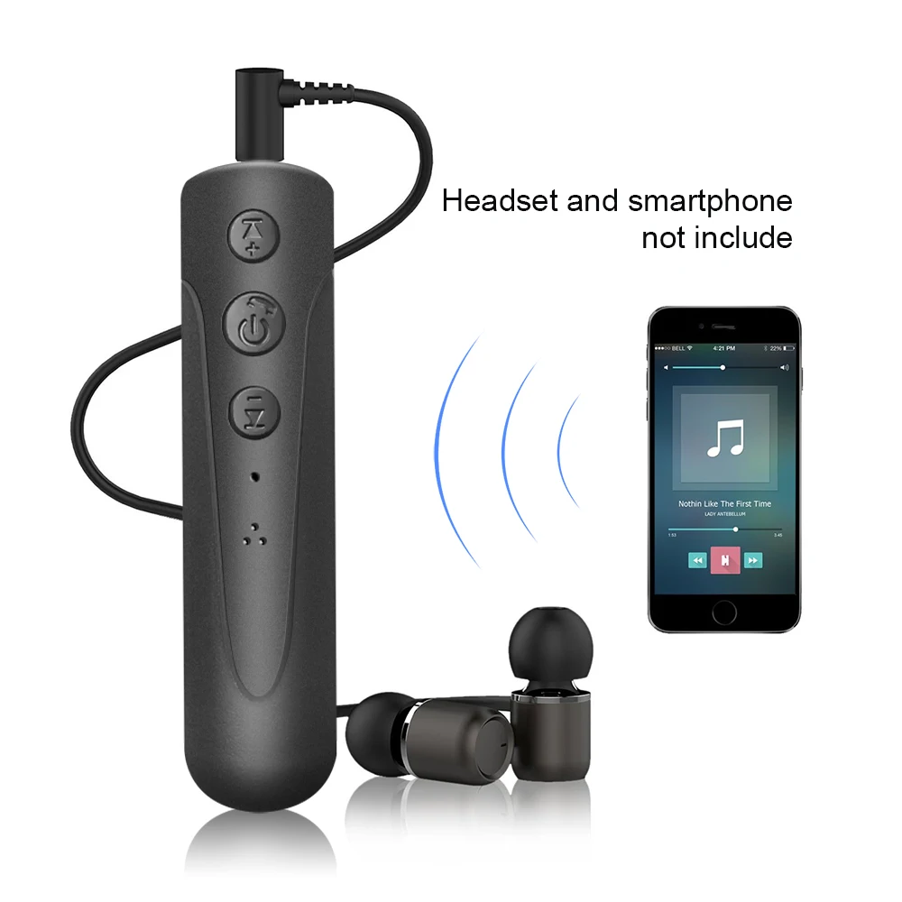 Беспроводной автомобильный Bluetooth Aux аудио приемник комплект громкой связи стерео