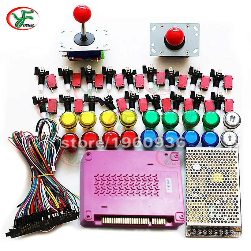 Jamma аркадные наборы 5s 2075/1660/1299 в 1 Игровая плата блок питания W жгут джойстик 12 В