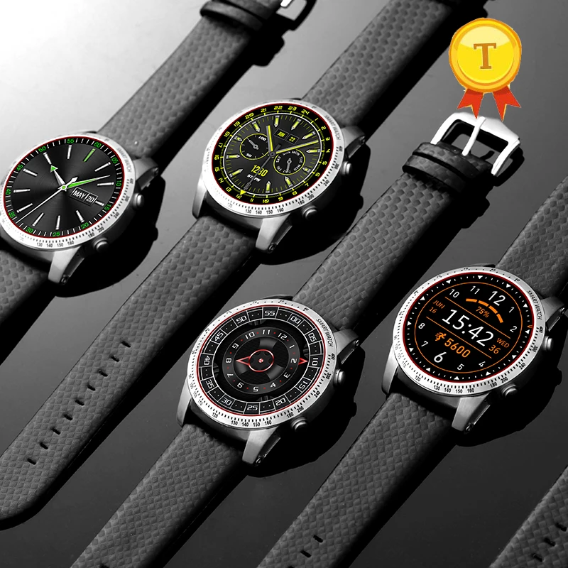 2018 Бизнес Стиль кожаный ремешок мужские Смарт часы 1 3 ГГц четырехъядерный Mkt6580