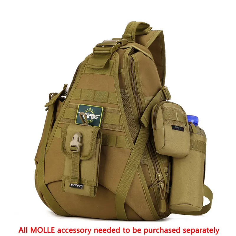 Protector Plus Outdoor Chest Pack Single Shoulder Sports Backpack portable Camping Tactical Small Waterproof Bag Man Woman | Спорт и
