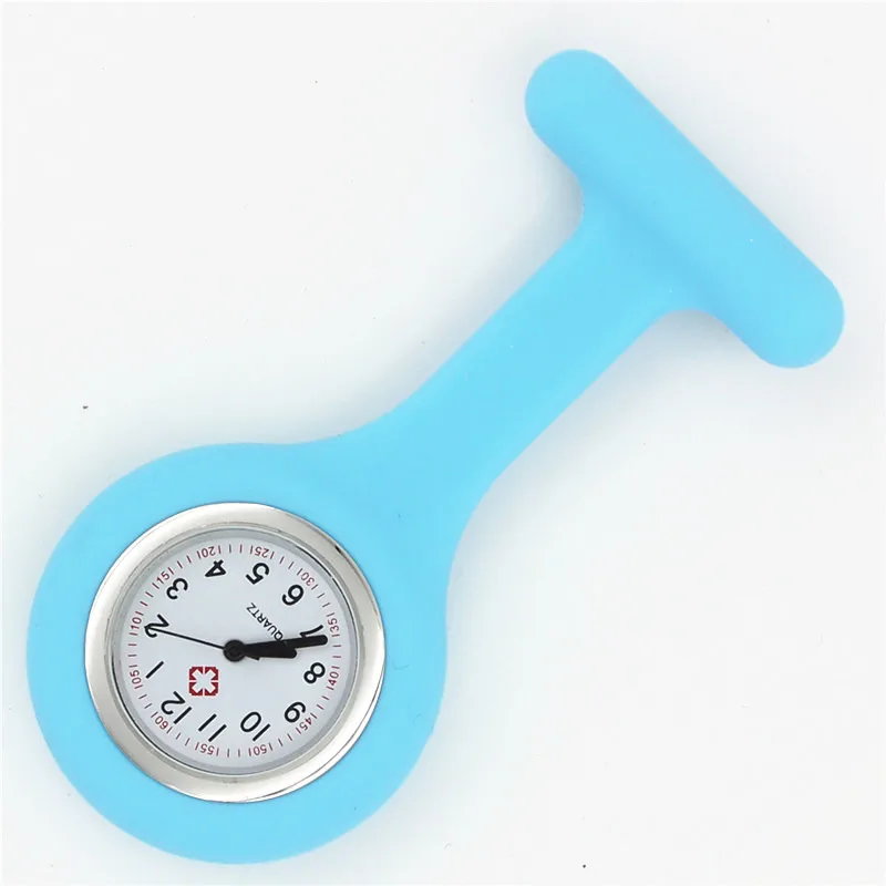 silicone nurse watch fob pocket quartz medical watch dots doctor nursing lapel  gift hospital health brooch watch wholesale