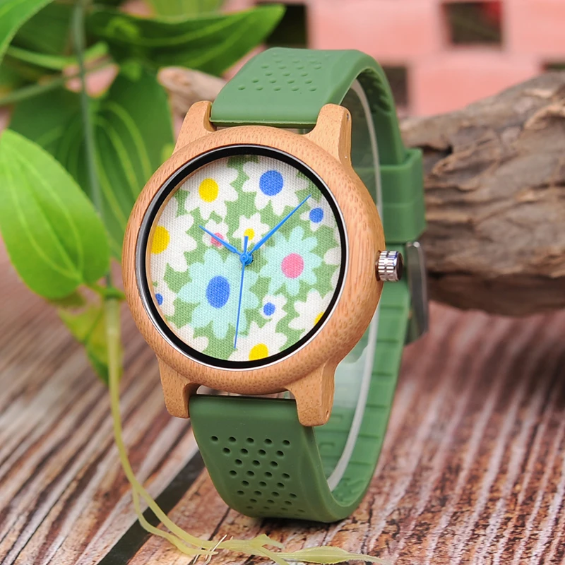 Часы BOBO BIRD reloj mujer мужские деревянные часы с цветным силиконовым ремешком мягкие