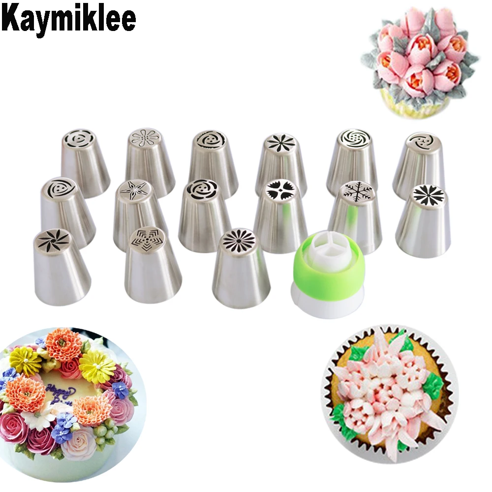 Кондитерские насадки KAYMIKLEE 16 шт./компл. кондитерские для украшения тортов