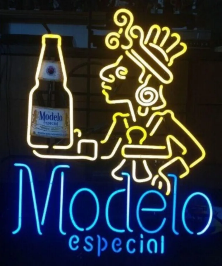 Custom Modelo Glass Neon Light Sign Beer Bar | Лампы и освещение