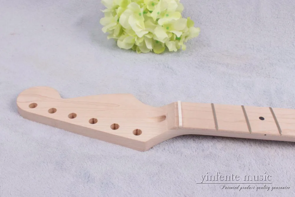 Новый Электрогитара шеи 22 лада 25.5 ''клен гриф анкера Dot Декор № 780|22 frets|guitar neck