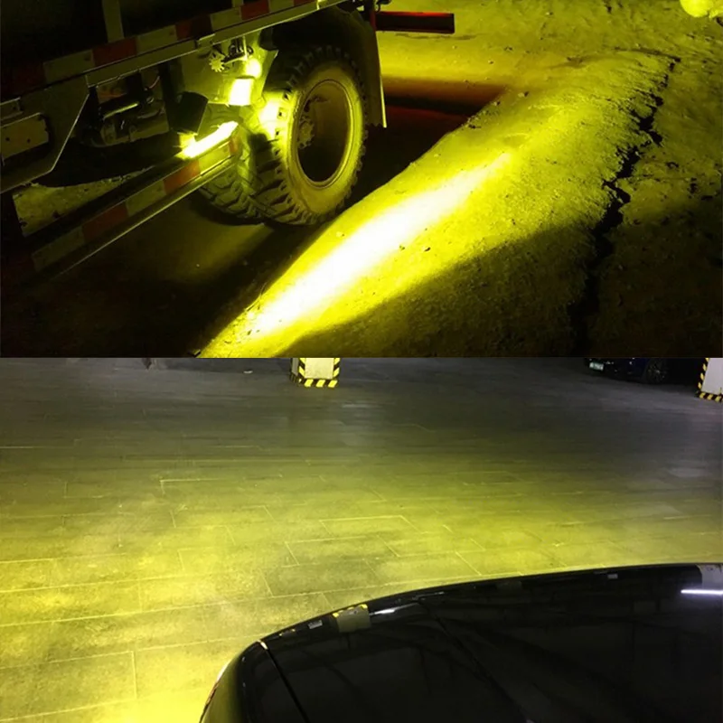 2 шт. желтый светодиодный светильник для вождения внедорожный рабочий