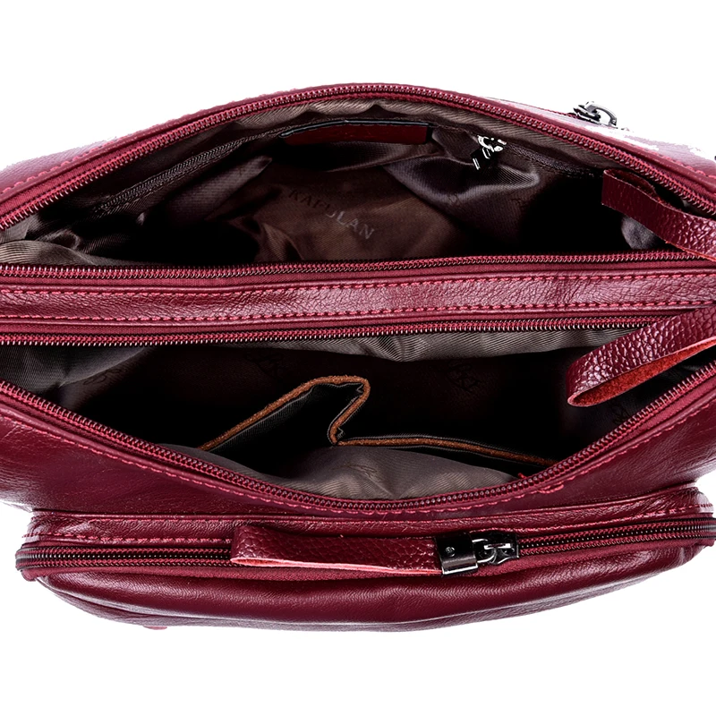 DINCAR новый двойной молнии Для женщин сумка из мягкой искусственной кожи Crossbody для