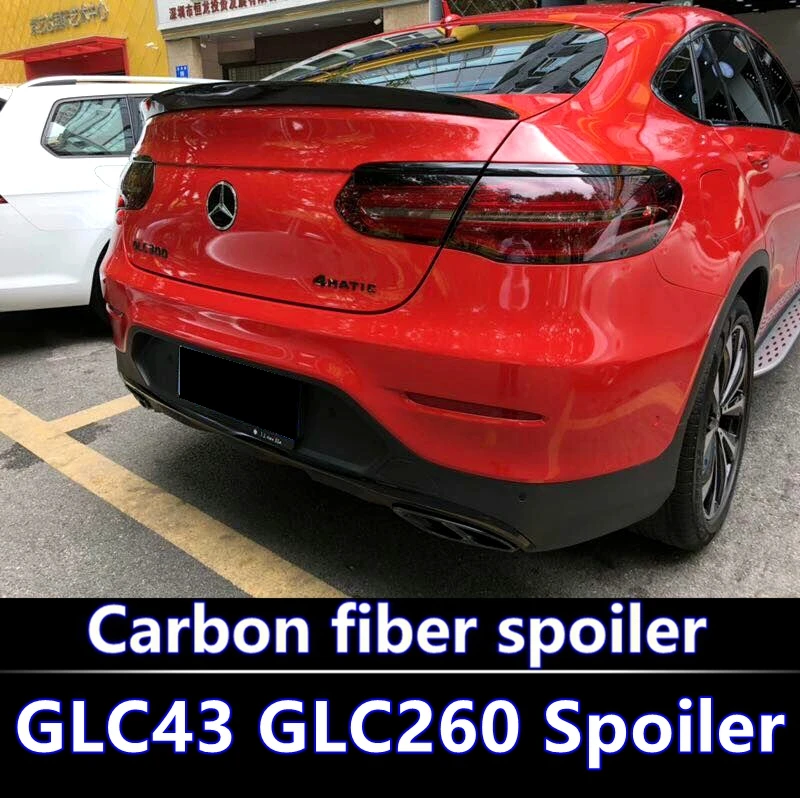Спойлер для Mercedes GLC Class Coupe GLC300 GLC250- для Benz GLC43 GLC260 спойлер из углеродного волокна для заднего крыла автомобиля
