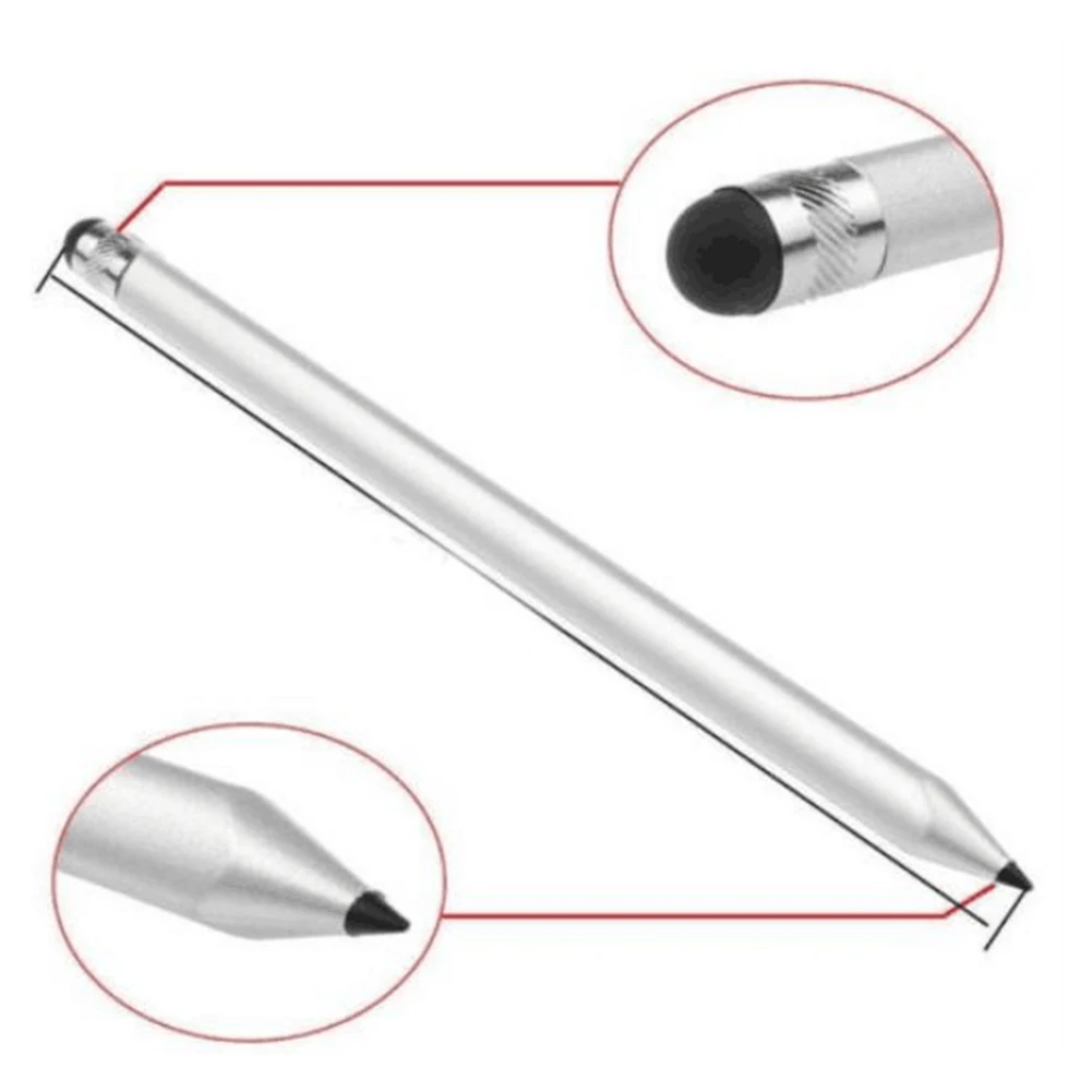 7 Colors Round Universal Dual-head Capacity Touch Screen Drawing Stylus Pen for Phones Tablets For iPad Samsung Tablet | Компьютеры и