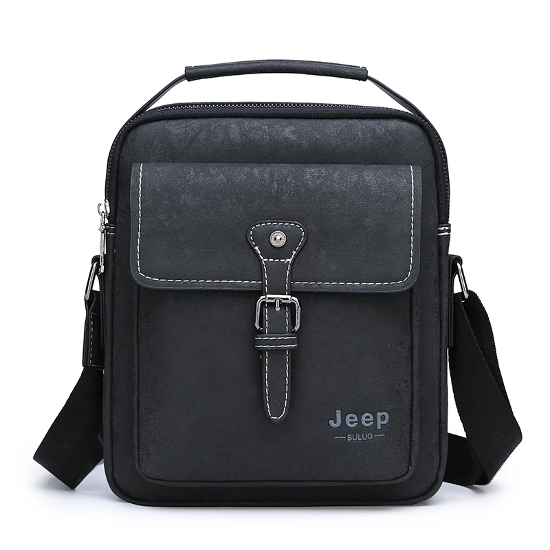 Мужской портфель из матовой кожи jeep buluo заплечная сумка цвета хаки повседневная