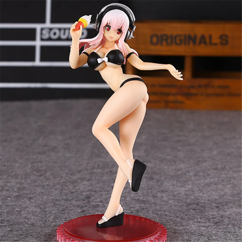 Haocaitoy фигурка игрушки Sonico 2th аниме фигурки куклы ПВХ модель купальники для сбора