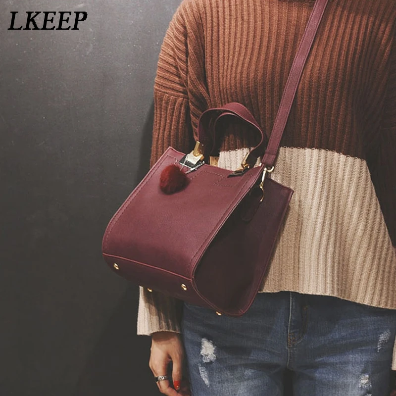 Brand Women Hairball Ornaments Totes Solid Handbag Party Purse Ladies Messenger Crossbody Shoulder Bags Fashion Bag | Багаж и сумки