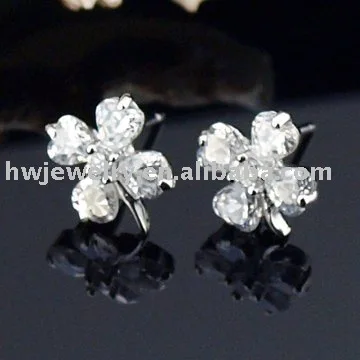 

2017 New Earring Brinco fashion women wedding jewelry CZ Diamond Zircon stud