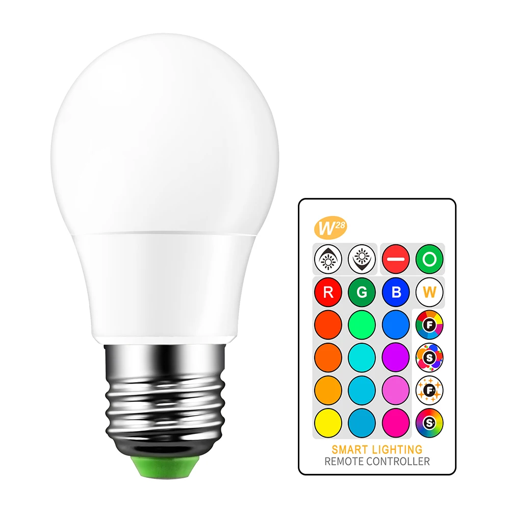 Светодиодная RGB лампа E27 10 Вт AC85-265V сценическое освещение для дискотеки диджея