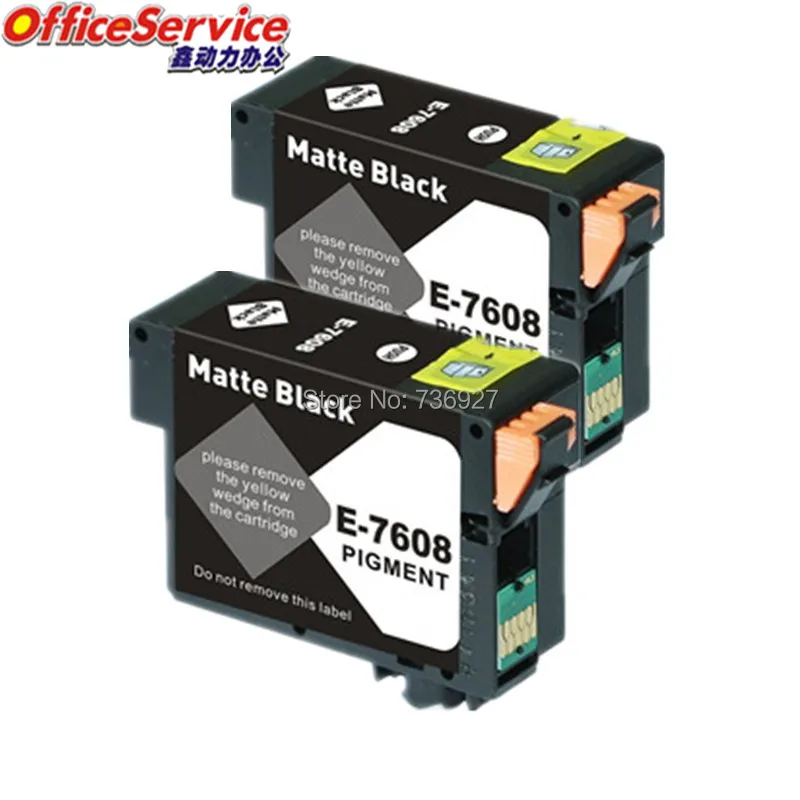 2 фото черный T7601 новый совместимый картридж костюм для Epson суреколор SC P600