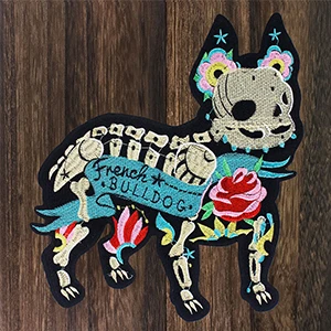dog 1 шт. модные нашивки в форме собак Горилла вышитые тканевые наклейки аксессуары для одежды Железный патч аппликация «сделай сам» TH1269 - Цвет: dog
