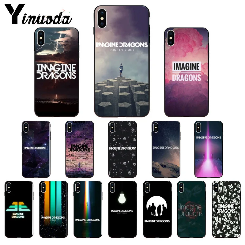 Yinuoda imagine Dragon TPU Мягкий силиконовый чехол для телефона, чехол для Apple iPhone 8 7 6 6S Plus X XS MAX 5 5S SE XR мобильных телефонов