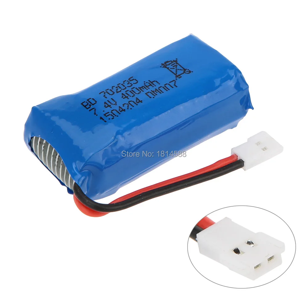 5Pcs Upgraded 400mAh 30C Lipo Battery 7.4V 2S for DM007 RC Quadcopter Part | Игрушки и хобби