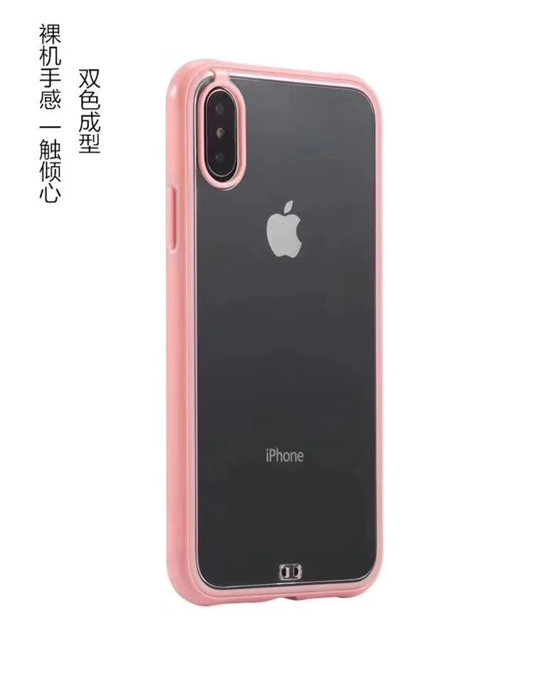 Ультра тонкий Crystal Clear кремния мягкий чехол для iPhone XS MAX XR X 10 противоударный бампер чехол для iPhone 8 7 6 6s плюс coque