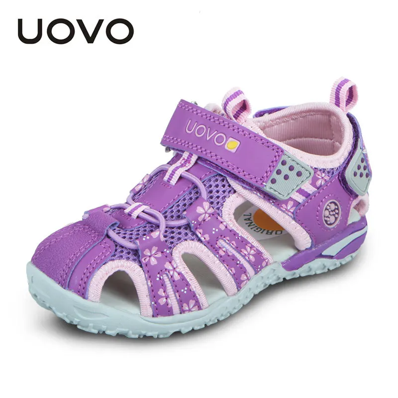 UOVO 2022 Summer Children Shoes Fashion Kids Sandals For Boys And Girls Hook-And-Loop Cut-Outs Beach Size 26#-36# | Детская одежда и