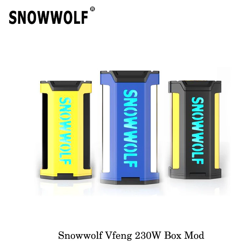230 Вт оригинальные электронные сигареты Sigelei Snowwolf Vfeng Starter Kit Box Mod 510 Threading 2017
