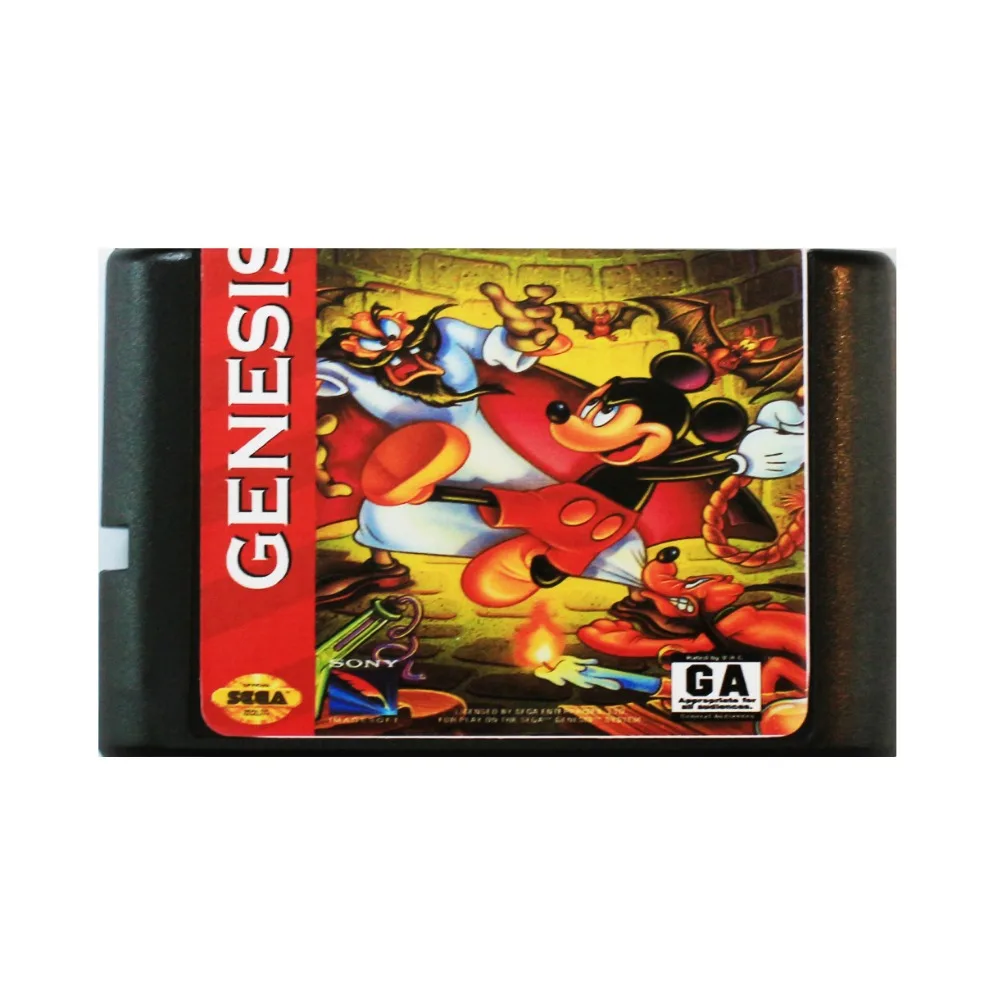 Микки Мания 16 бит MD карточная игра для Sega игры SEGA Mega Drive Genesis|16 bit|md game16 bit md |