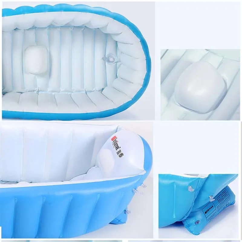 Портативная надувная ванна для новорожденных детская ванночка подушка теплый