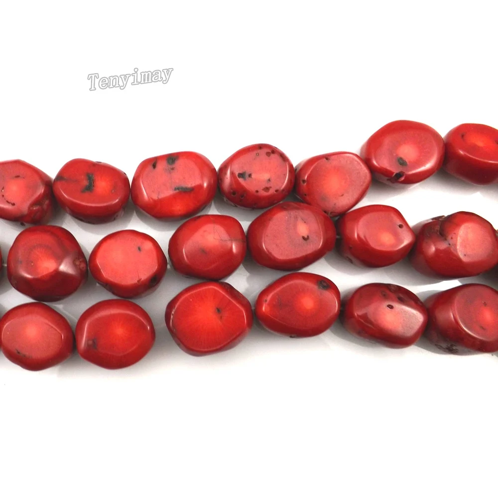 Высокое качество 20 мм Овальный гравий коралловый бисер для DIY натуральный