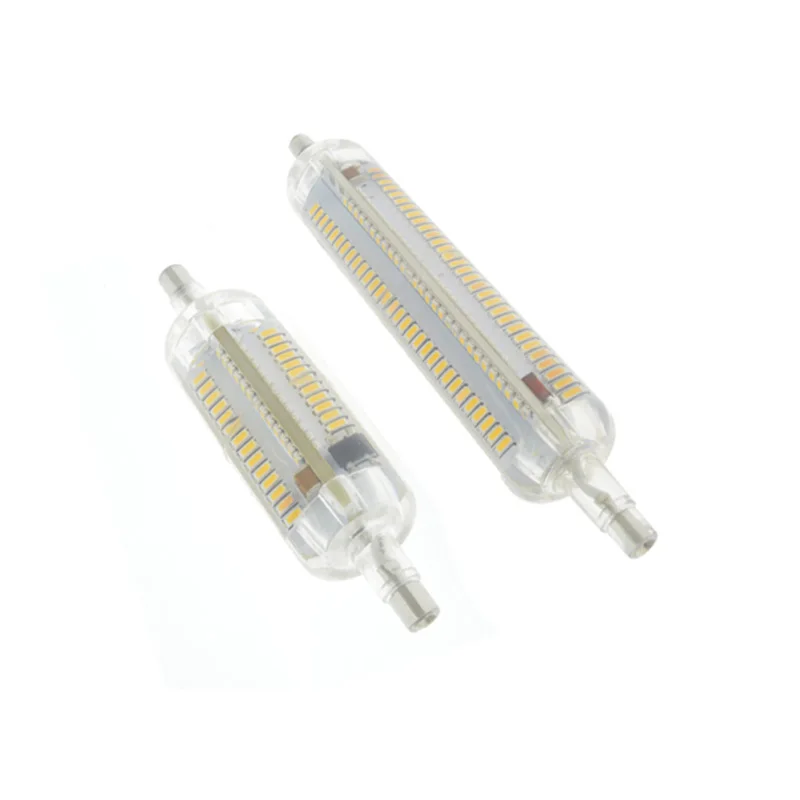 Новые силиконовые R7S светодиодный лампы 10 W 15 SMD 3014 78 мм 118 Светодиодный лампочки