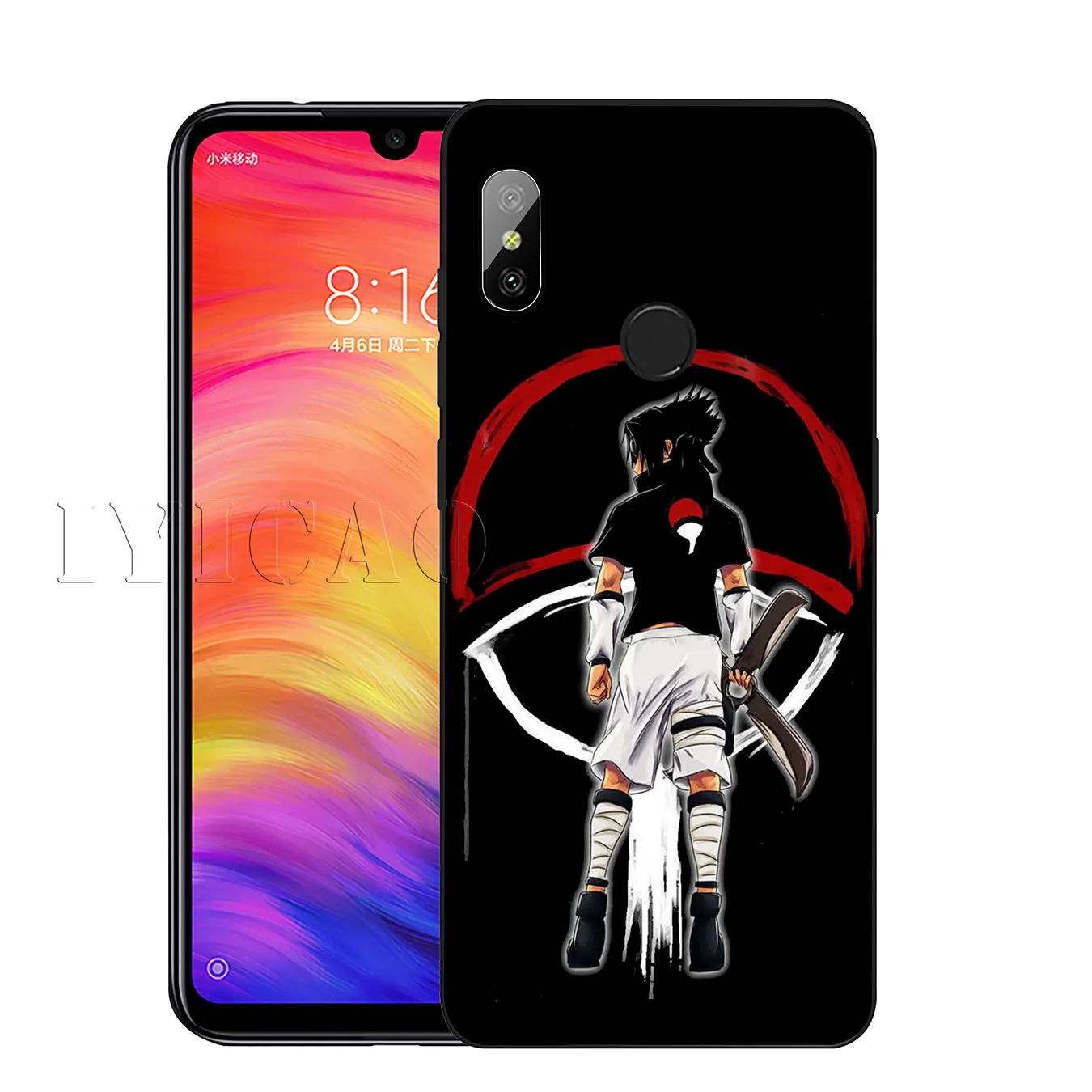 IYICAO Naruto Uchiha Itachi Sasuke Мягкий силиконовый чехол для телефона Xiaomi Mi 10 9 9T CC9 CC9E 8 SE A3 Pro A1