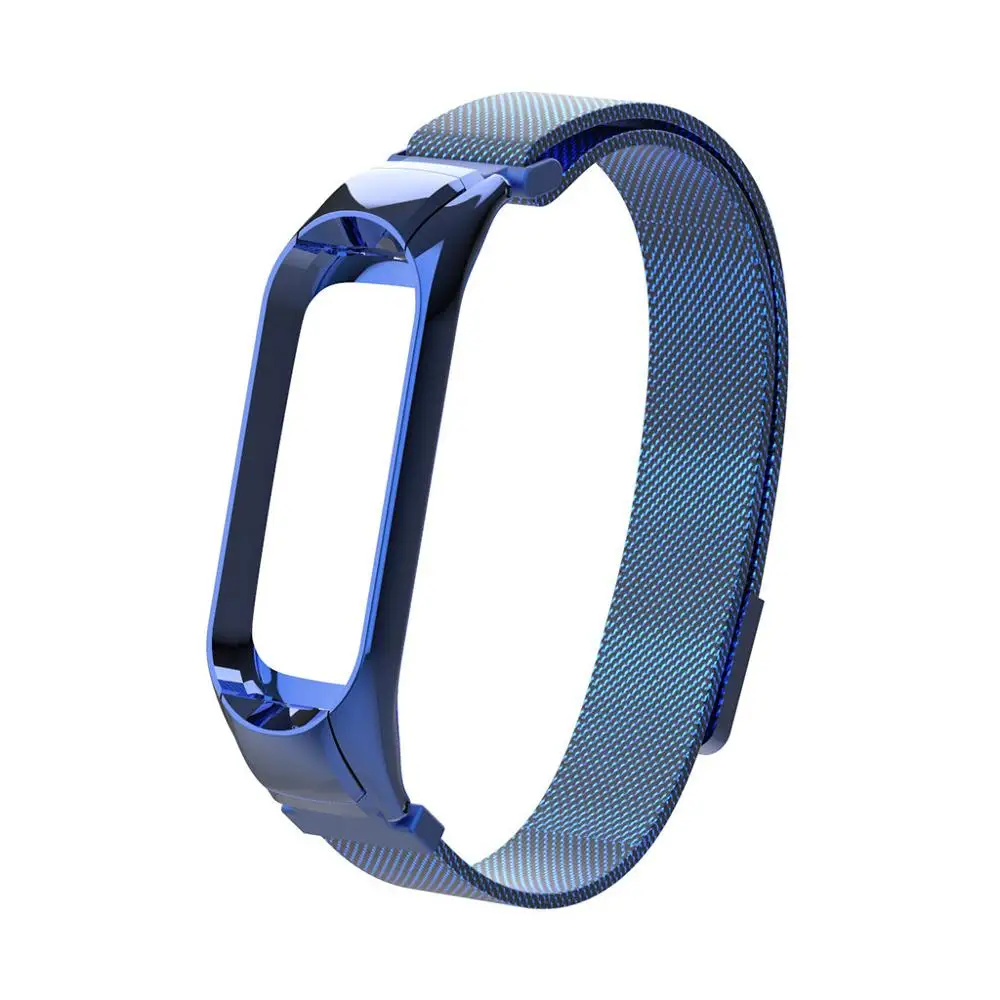 Браслет из нержавеющей стали ремешок для Xiaomi Mi Band 3 Магнитная Адсорбция