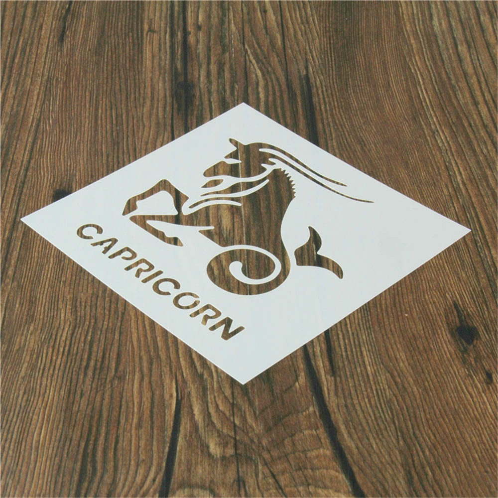 1 шт. классический трафарет в форме Козерога многоразовый Аэрограф живопись