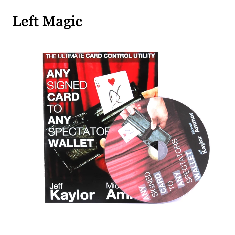 

Any Card to Any Spectator's Wallet Magic Trick Magic Props Black Color GIMMICK Street Close-up Stage Card Props Product 83232