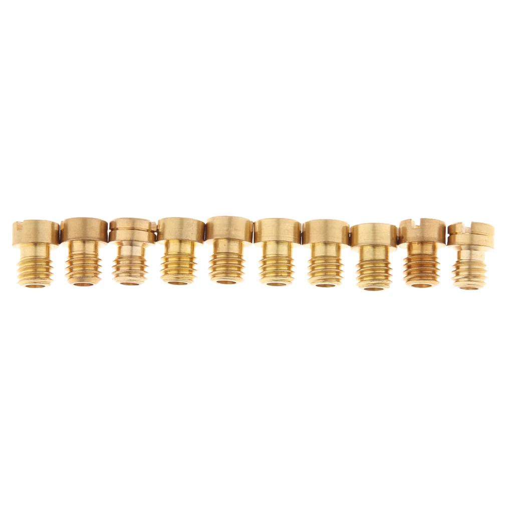 10 шт. M5x0.80 карбюратор основной струйный комплект для Keihin PWK FCR OKO KOSO 125-140