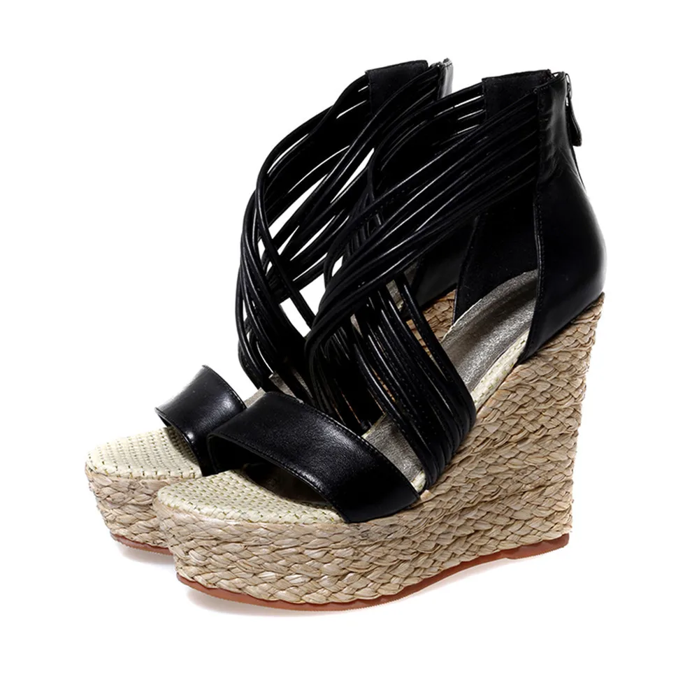 ASUMER женская летняя обувь черно-белая на молнии элегантная повседневная