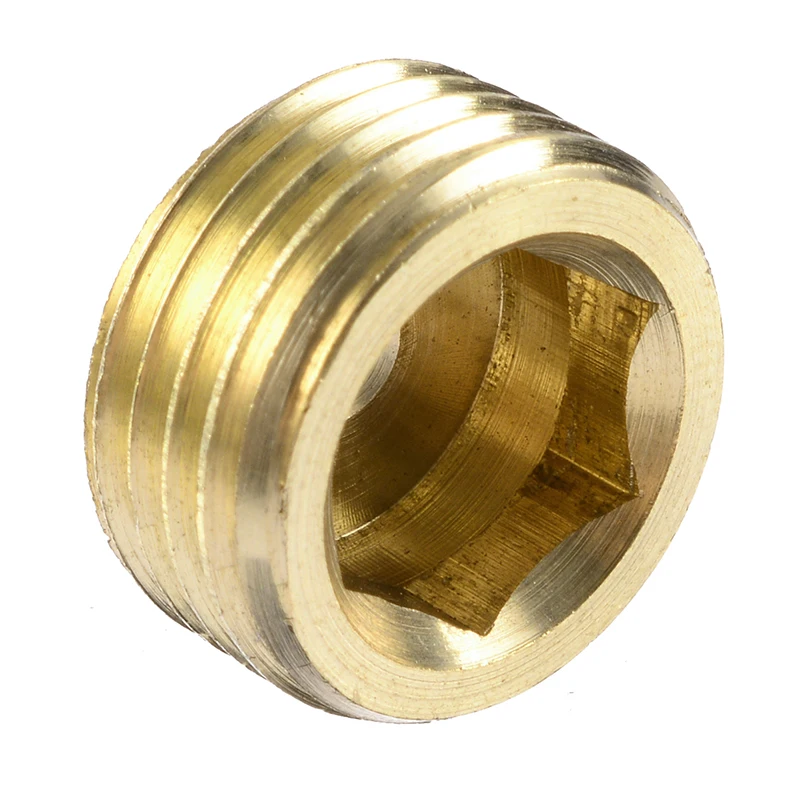 Internal Hex Socket Pipe Plugs G3/8 3/8" NPT Thread 5pcs Set Durable Copper | Автомобили и мотоциклы