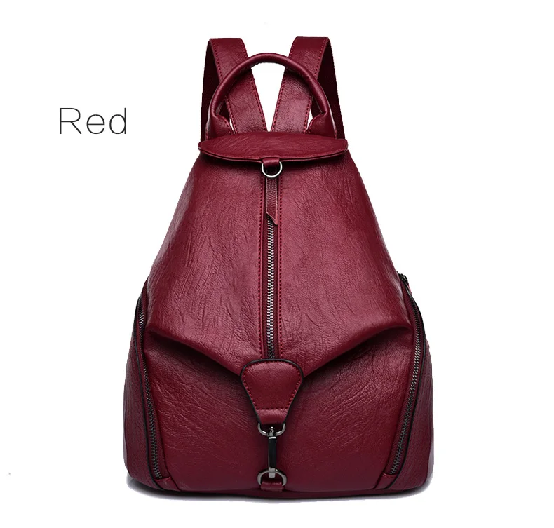 Женский рюкзак mochila feminina, повседневный многофункциональный женский кожаный рюкзак, сумка для путешествий, женская сумка через плечо